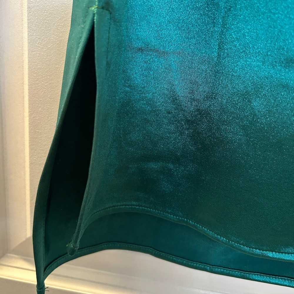 Dark Green Slip Dress S - Picture 3 of 5
